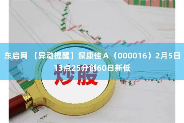 东启网 【异动提醒】深康佳Ａ（000016）2月5日13点25分创60日新低